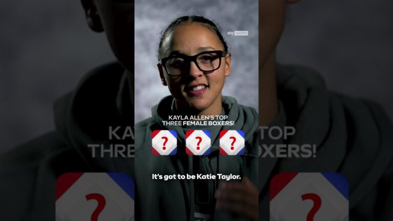 “She’s the GWOAT!” 👑 | Kayla Allen names her top three female boxers 🥊 #zuffaboxing11