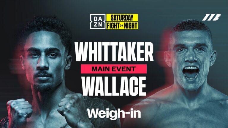 BEN WHITTAKER VS. CONOR WALLACE WEIGH IN LIVESTREAM