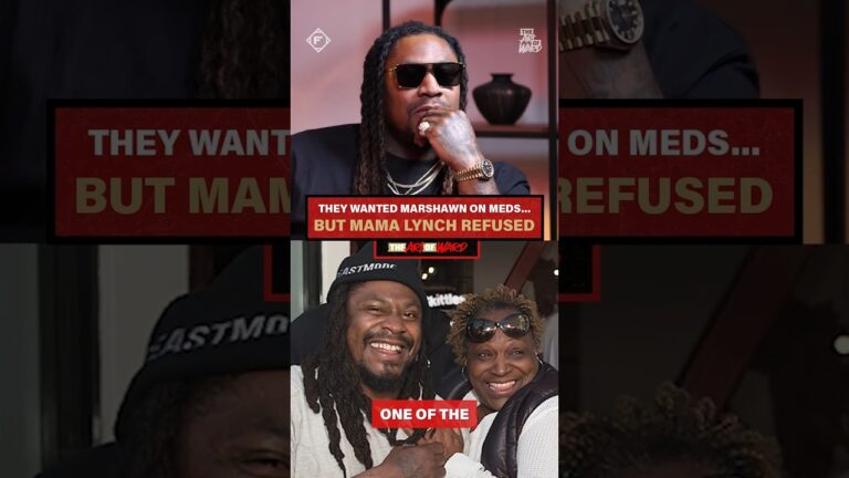 Marshawn Lynch discusses how his mother refused to put him on ADHD medication as a child #AndreWard