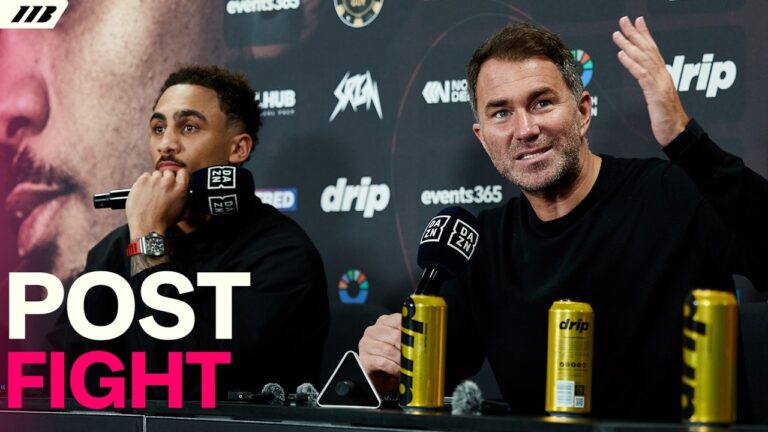 Ben Whittaker & Eddie Hearn Post-Fight Press Conference After Wallace Fight | Matchroom Boxing