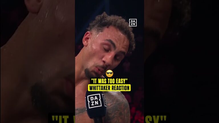 Ben Whittaker says he really wasn’t hurt and the fight was TOO EASY! 😤