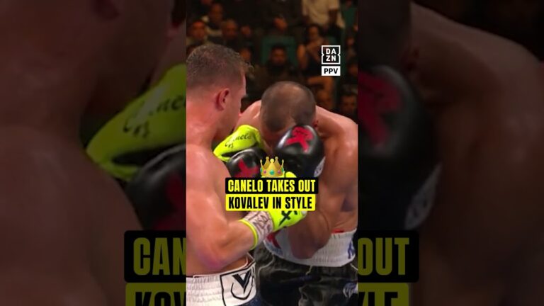 Canelo’s stoppage of Kovalev looks even more brutal in slow motion 🤯