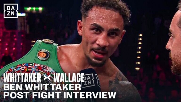 “IT WAS TOO EASY” Ben Whittaker REACTS to defeating Wallace and is open for the REMATCH!