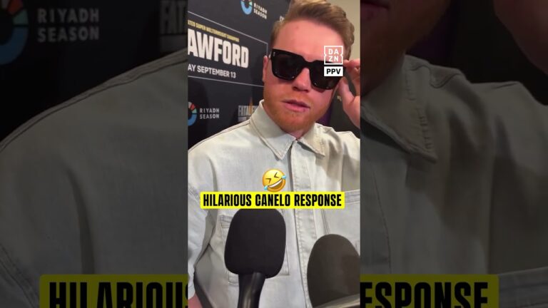 Canelo too real for this reply 😆