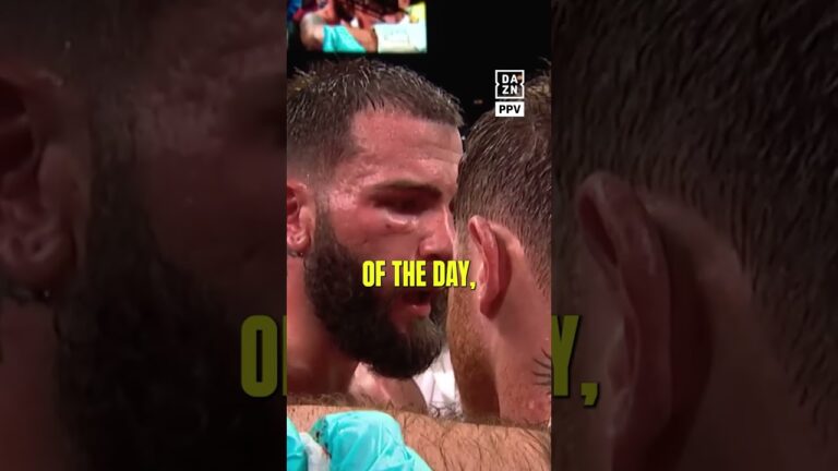 “You Are My Family!” Canelo shows respect to Caleb Plant 🥹