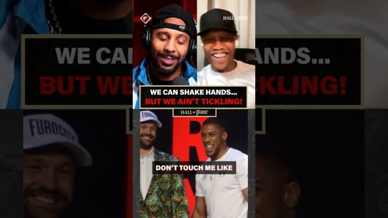 Anthony Joshua tickling Tyson Fury had Andre Ward and Zab Judah lost for words 🤣🤦‍♂️