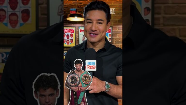 Rapid Fire Questions: with Mario Lopez ⚡️🥊 Watch #InsideTheRing on DAZN