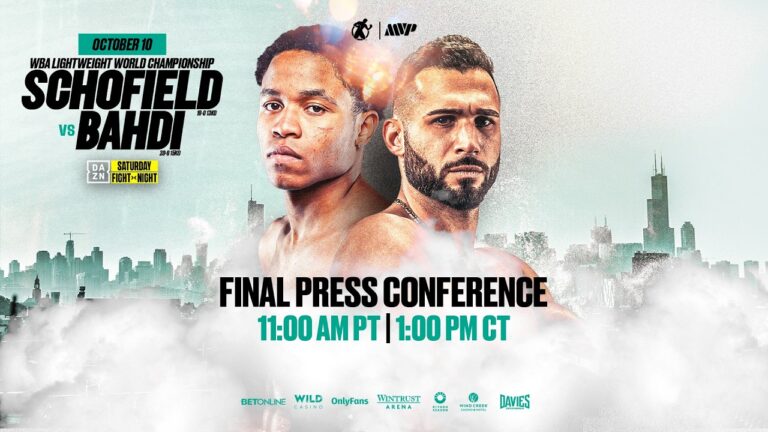 Final Press Conference | Floyd “Kid Austin” Schofield vs. Lucas Bahdi