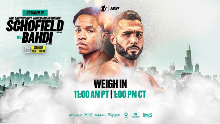 Weigh-In | Floyd “Kid Austin” Schofield vs. Lucas Bahdi