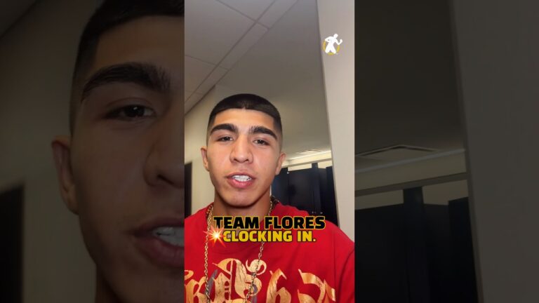 TEAM FLORES CLOCKING IN. ⏰  Tune in early on our YouTube channel to watch his fight! 💥🥊