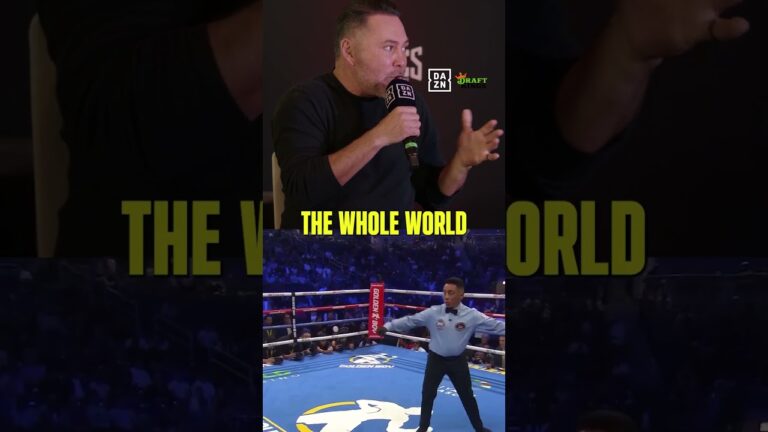 Oscar De La Hoya feels boxing is heading in the right direction on DAZN 🤝🥊