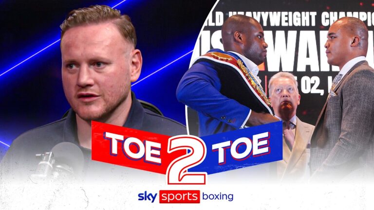 Who is George Groves backing for Dubois v Wardley 2? | Toe2Toe