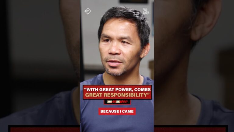 Manny Pacquiao will never forget where he came from 🙏