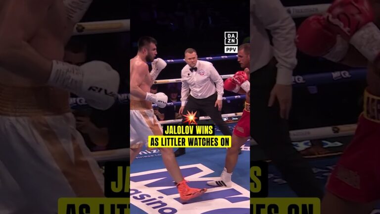 Bakhodir Jalolov secured on the Wardley vs. Dubois card, with Luke Littler watching on 👀