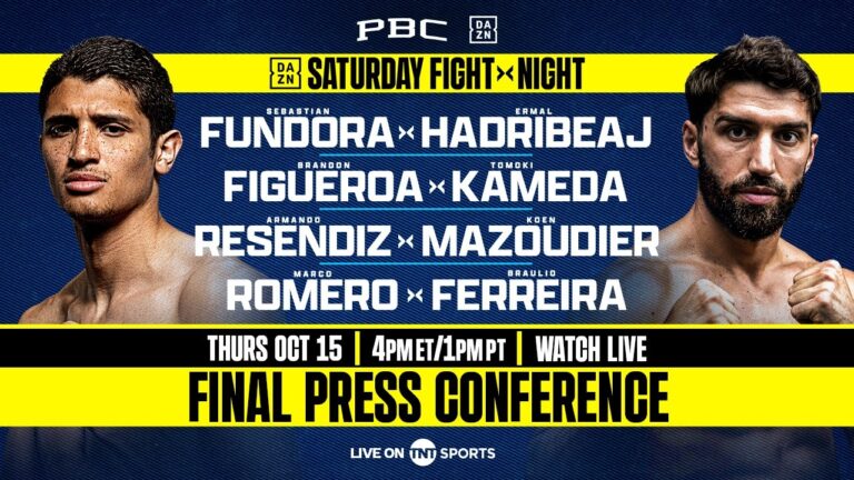 Fundora vs. Hadbribeaj FINAL PRESS CONFERENCE LIVESTREAM
