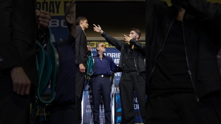 First Face-offs of Fundora vs Hadribeaj Fight Week