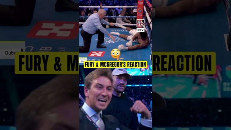 Tyson Fury and Conor McGregor’s reaction to Daniel Dubois’ KO over Anthony Joshua 😳 #DuboisWardley2