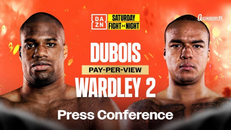 DUBOIS WARDLEY 2: FIGHT WEEK PRESS CONFERENCE | Queensberry Boxing