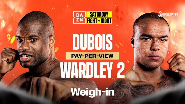 DANIEL DUBOIS VS. FABIO WARDLEY 2 WEIGH IN LIVESTREAM