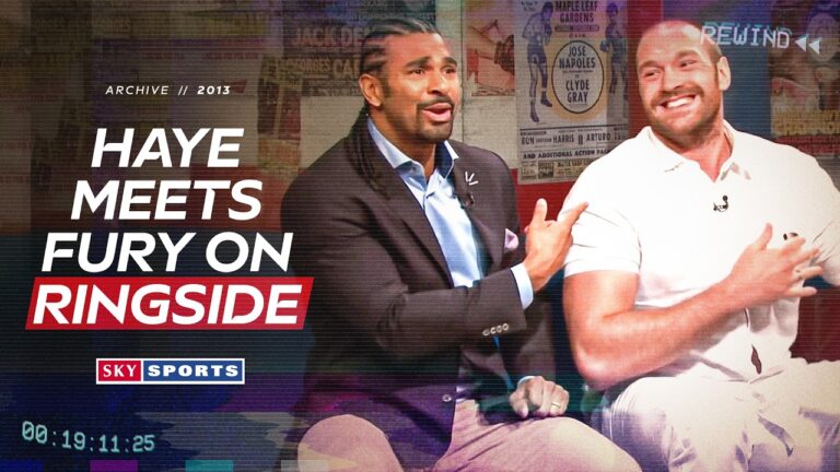 Tyson Fury’s HEATED war of words with David Haye on Ringside! 🤬