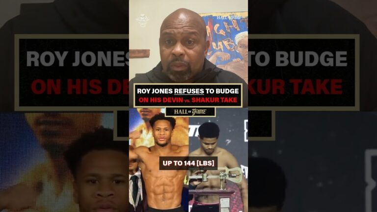 Roy Jones Jr. wants Shakur vs. Haney done the RIGHT way! 😤