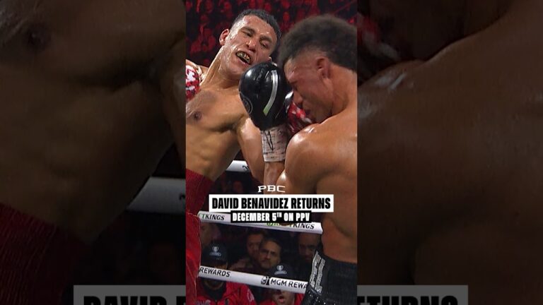 David “El Monstro” Benavidez Returns Dec. 5th