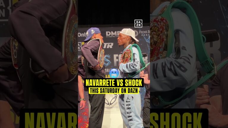 Shock wanted Navarrete to take his glasses off during the face-off! 😅