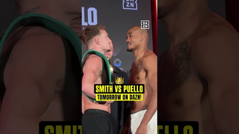 The FINAL face-off between Dalton Smith & Alberto Puello! Tune in tomorrow on DAZN ‼️