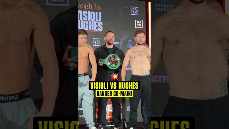 Giorgio Visioli and Maxi Hughes lock eyes ahead of their clash! ⚔️