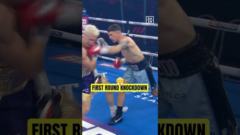 Well that was quick 😂Joe Hayden gives us our first knockdown of the night after just 17 seconds 👀