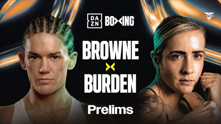 SHAUNA BROWNE VS. JADE BURDEN PRELIMS LIVESTREAM