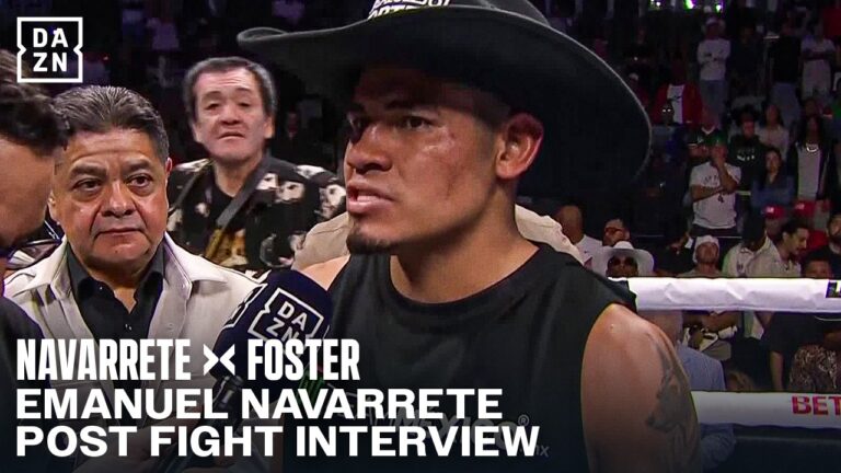Emanuel Navarrete reacts to his loss to O’Shaquie Foster and vows to do things differently!