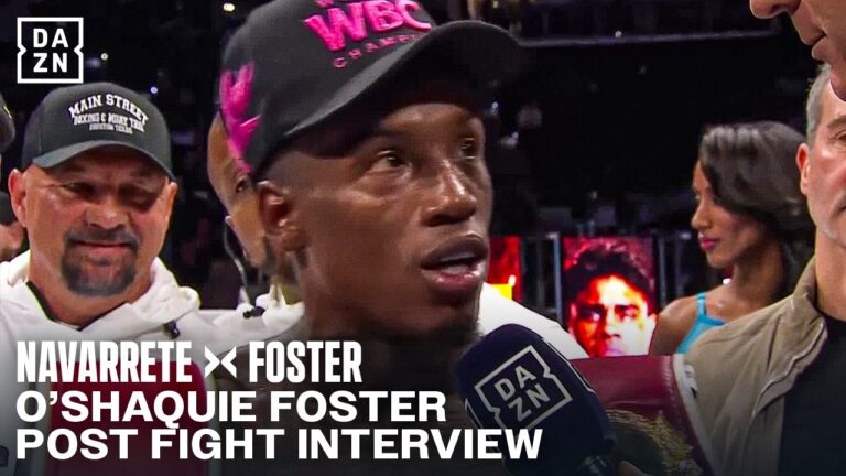 O’Shaquie Foster REACTS to defeating Emanuel Navarrete and reveals who is next!
