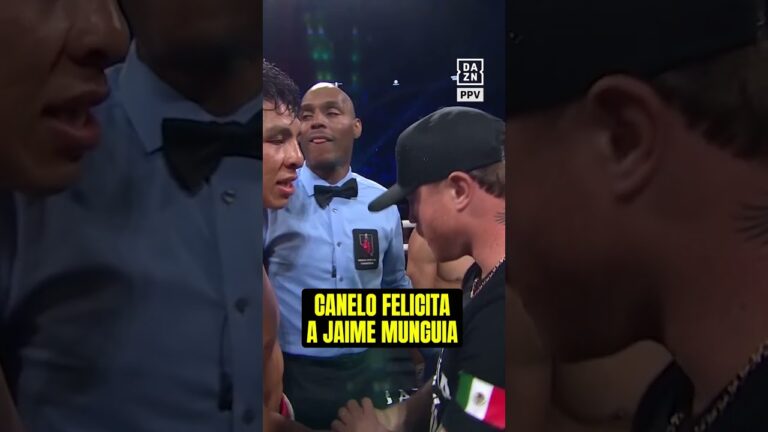 Canelo está muy orgulloso de Jaime Munguia y el sábado los dos pelean en la misma cartelera.