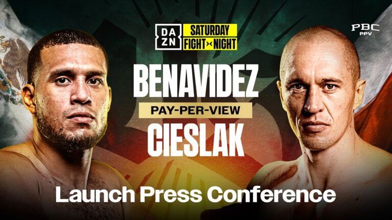 DAVID BENAVIDEZ VS. MICHAL CIESLAK LAUNCH PRESS CONFERENCE LIVESTREAM