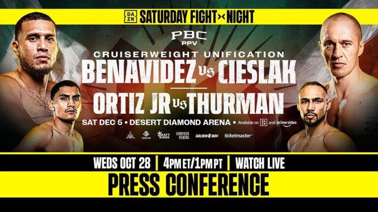 Benavidez vs. Cieslak KICKOFF PRESS CONFERENCE LIVESTREAM