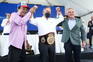 Mendoza attended the presentation of the Panama Training Center ProjectÂ  â€“ World Boxing Association
