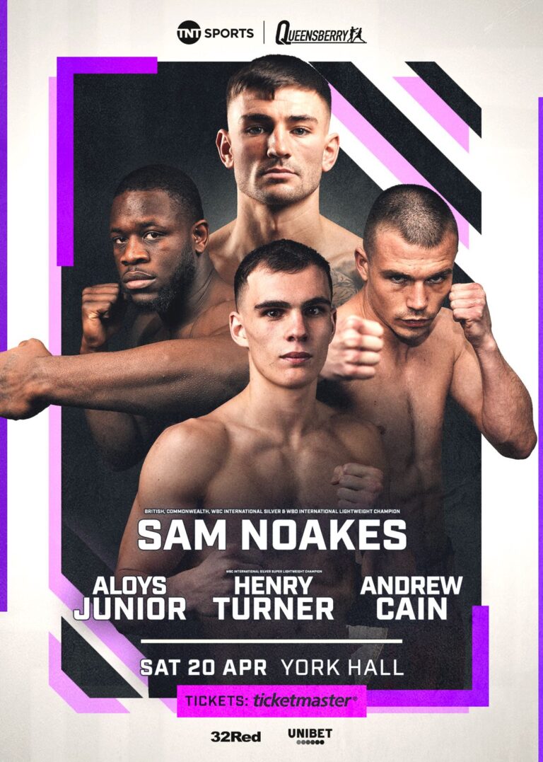 SAM NOAKES TO PLAY IT AGAIN AT YORK HALL, 20 APRIL