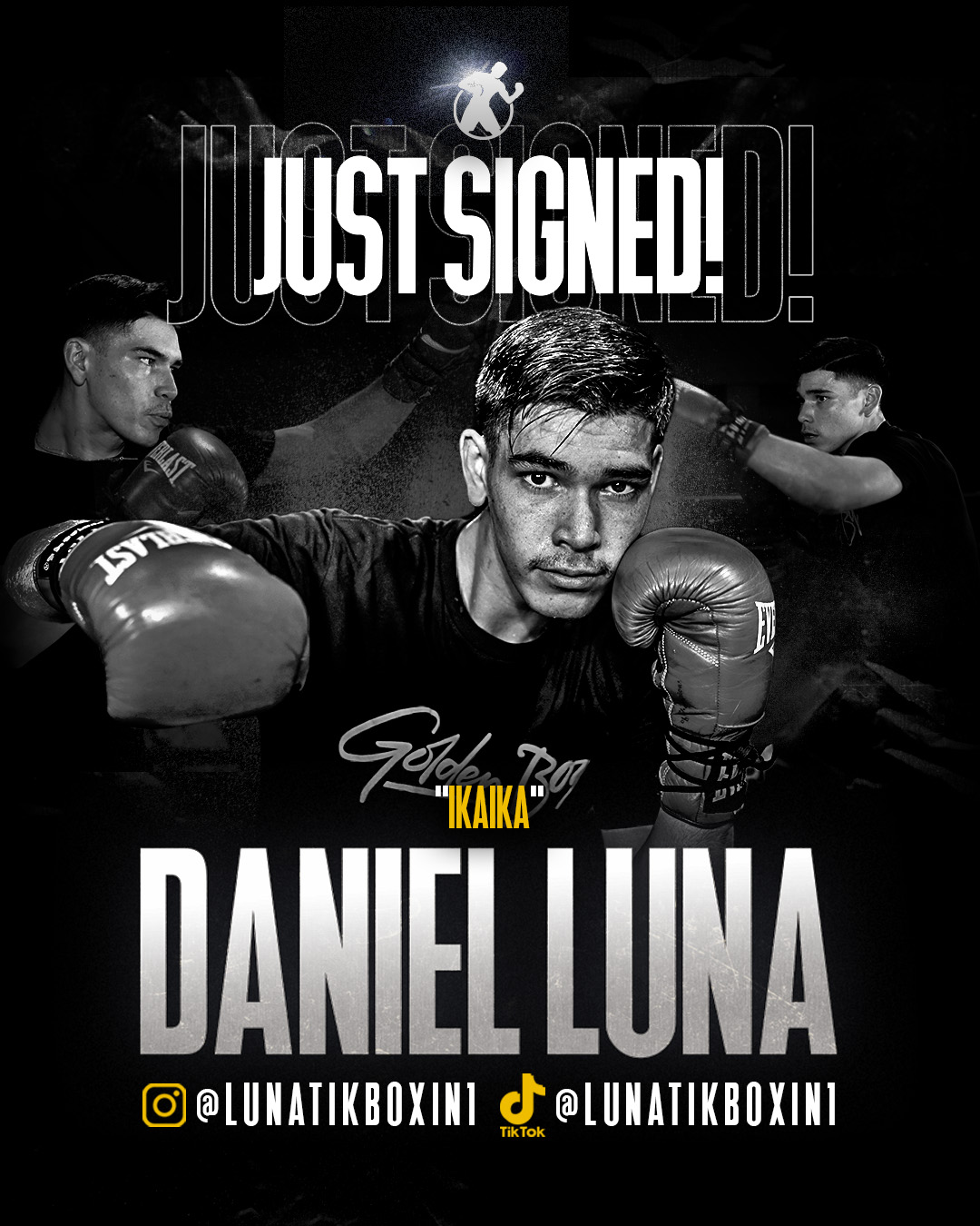 GOLDEN BOY PROMOTIONS SIGNS SUPER FEATHERWEIGHT PROSPECT DANIEL LUNA