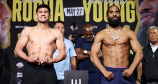 ROCHA VS. YOUNG FINAL WEIGHTS AND PHOTOS