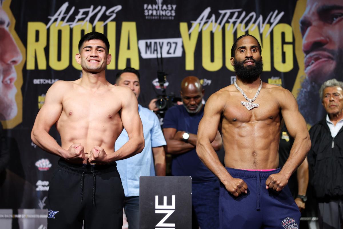 ROCHA VS. YOUNGÂ FINAL WEIGHTS AND PHOTOS