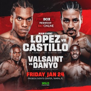 Lopez vs. Castillo for the WBA Continental North America beltÂ  â€“ World Boxing Association