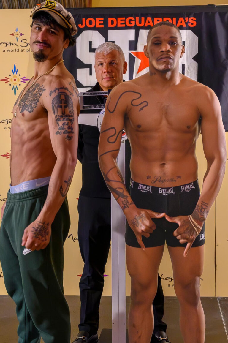 Slugfest At The Sun: Official Weigh In Results