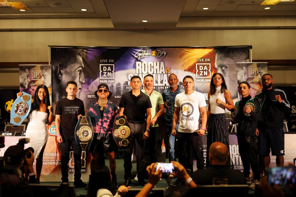 ROCHA VS. SANTILLAN PRESS CONFERENCE LIVE FROM THE KIA FORUM ON SATURDAY, OCT. 21 AND BROADCAST LIVE ON DAZN