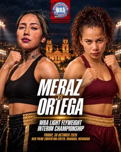 Alma Meraz Puts WBA Interim Light Flyweight Title on the Line Against Eveling Ortega – World Boxing Association