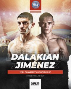 Dalakian-Jimenez for the WBA World Flyweight title â€“ World Boxing Association