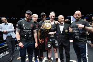 Hannah Rankin and Naomi Mannes for the 154 Continental WBA â€“ World Boxing Association