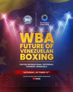 WBA Future of Venezuelan Boxing returns this SaturdayÂ  â€“ World Boxing Association