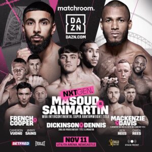 Masoud vs. Sanmartin for the WBA Intercontinental BeltÂ  â€“ World Boxing Association