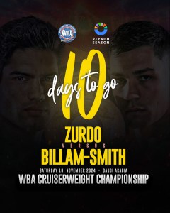 10 days to go for Ramirez vs Billam-Smith â€“ World Boxing Association